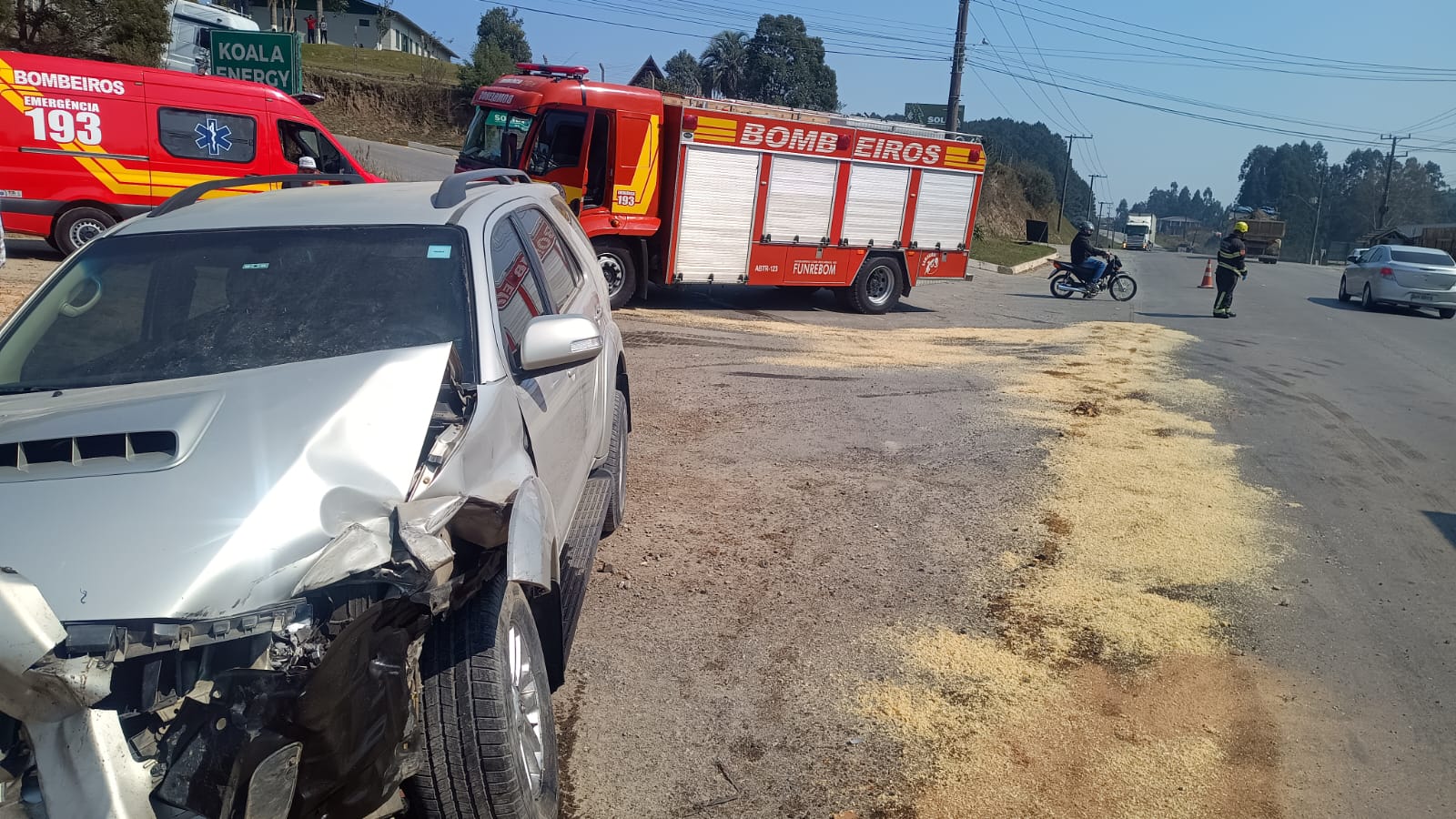 REGIÃO : acidente deixa idoso ferido na BR-280, no Planalto Norte