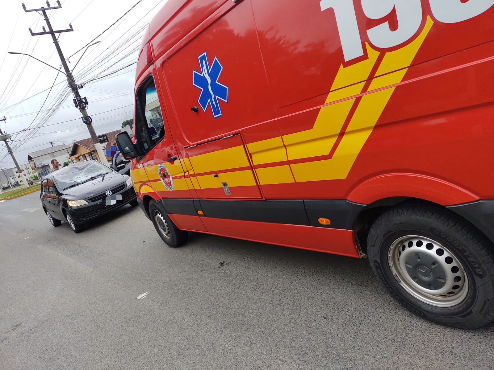 Homem é atropelado no bairro São Cristóvão, em Papanduva