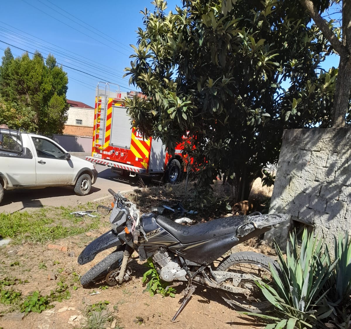 Acidente entre carro e motocicleta deixa um ferido, em Papanduva