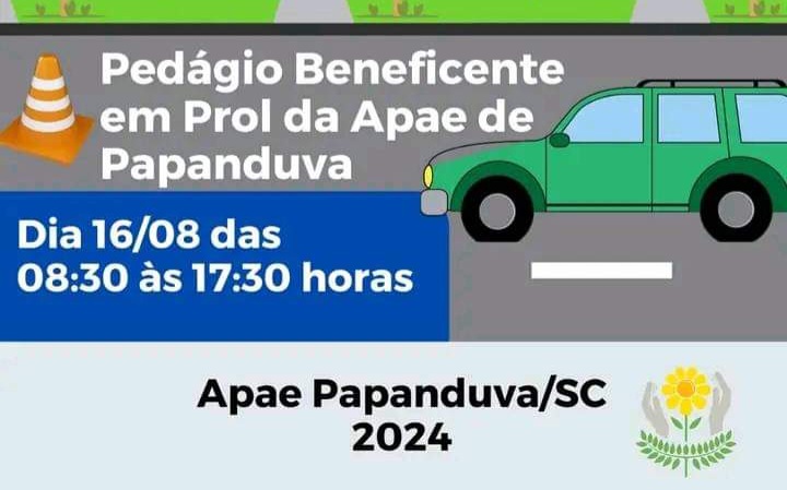 APAE PAPANDUVA: pedágio beneficente em prol da APAE acontece nesta sexta-feira (16)