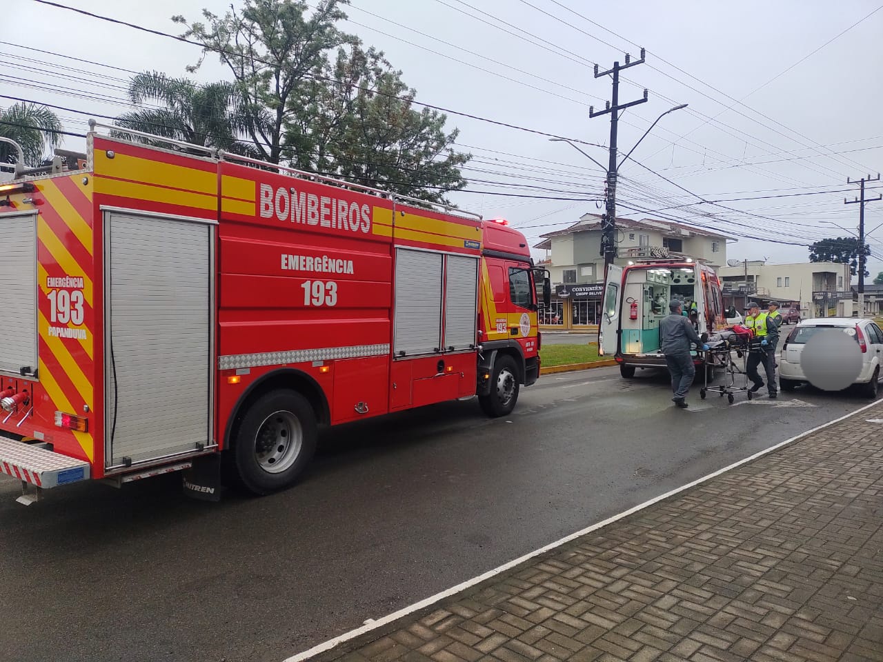 PAPANDUVA: queda de motocicleta deixa um homem ferido