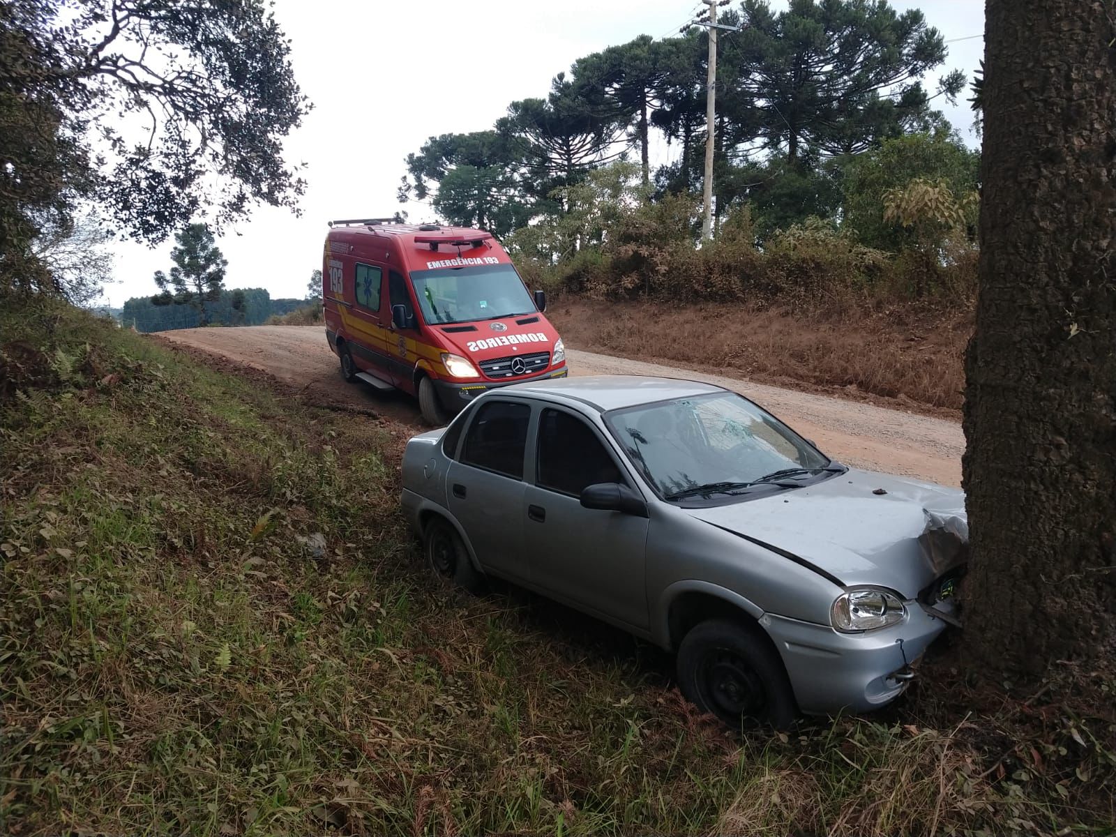 Acidente deixa uma pessoa ferida no interior de Major Vieira