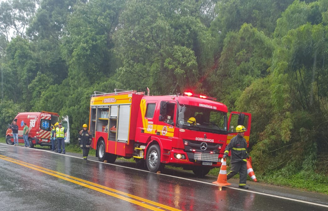 Homem morre após acidente na BR-280, em Mafra