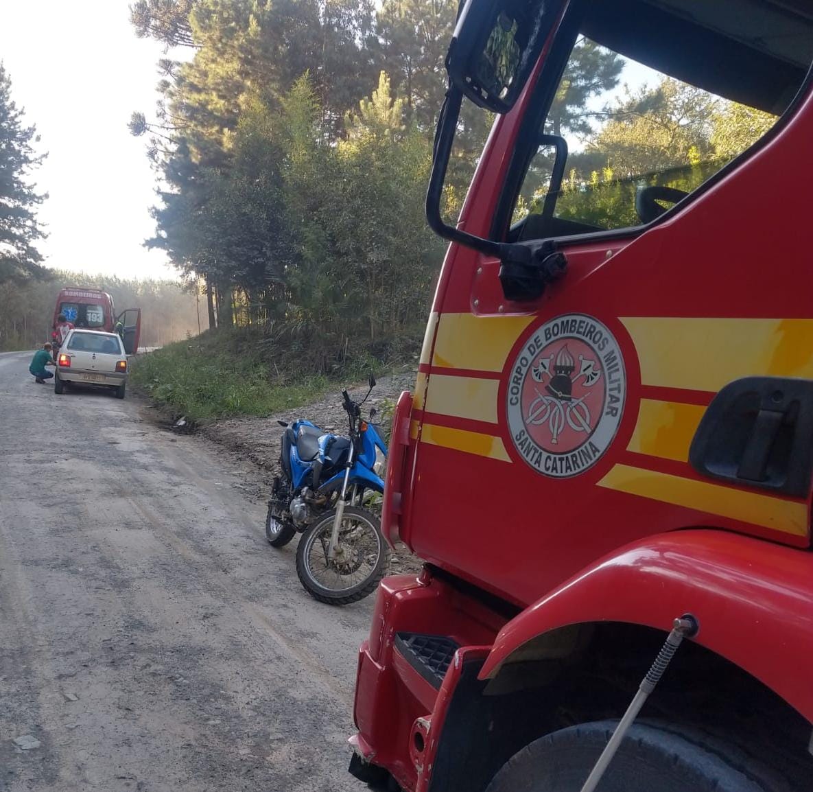 Homem é encaminhado ao hospital após acidente no interior de Major Vieira