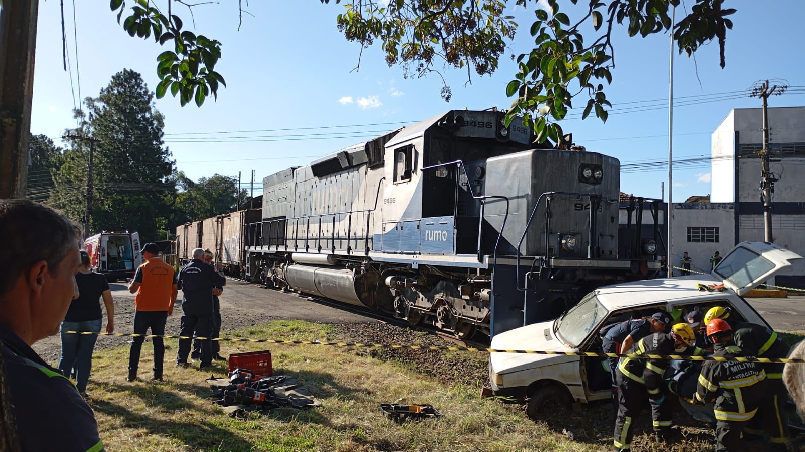 Simulado de gravíssimo acidente envolvendo trem é realizado, em Mafra